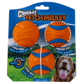 CHUCKIT! Fetch Medley Assorted Medium (3Pk) 6.5cm - Pets Villa