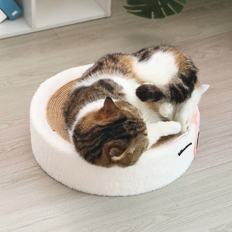 Interactive alpaca cat scratcher that encourages play and relieves stress
