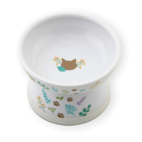 NECOICHI Raised Cat Food Bowl (2022 Botanical Garden Limited Edition) - Pets Villa