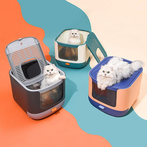 PAKEWAY Starry Cabin Cat Litter Box - Pets Villa