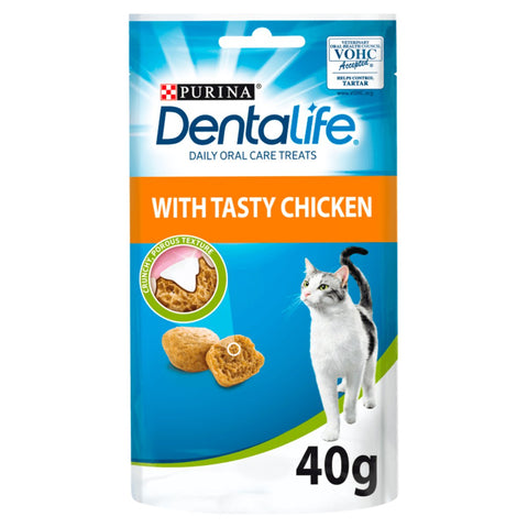 PURINA Dentalife Chicken Cat Treats (40g) - Pets Villa