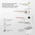 Ultra-quiet pet water fountain with 5V low-voltage pump and fire-resistant materials