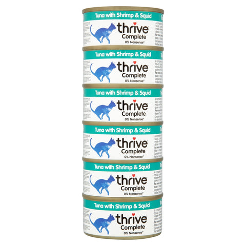 THRIVE Complete Tuna with Shrimp & Squid Wet Cat Food 75g - Pets Villa