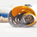 ZEZE Felt Cheesy Foldable Cat Tunnel - Pets Villa