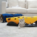 ZEZE Felt Cheesy Foldable Cat Tunnel - Pets Villa