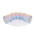 ZEZE Foldable Rainbow Cat Tunnel Cat Bed - Pets Villa