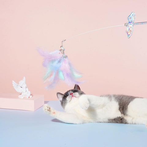 ZEZE Unicorn Fairy Teaser Cat Toy - Pets Villa
